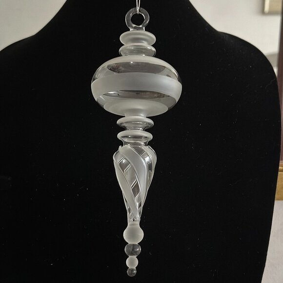 Vintage Handblown Glass Finial Ornament - Picture 3 of 4